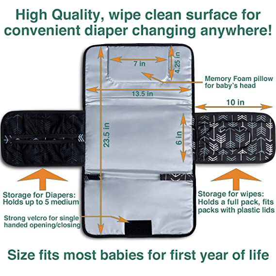 Waterproof Portable Baby Diaper Changing Pad