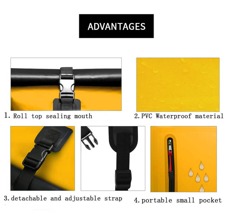 PVC Tarpaulin Waterproof Roll top Backpack