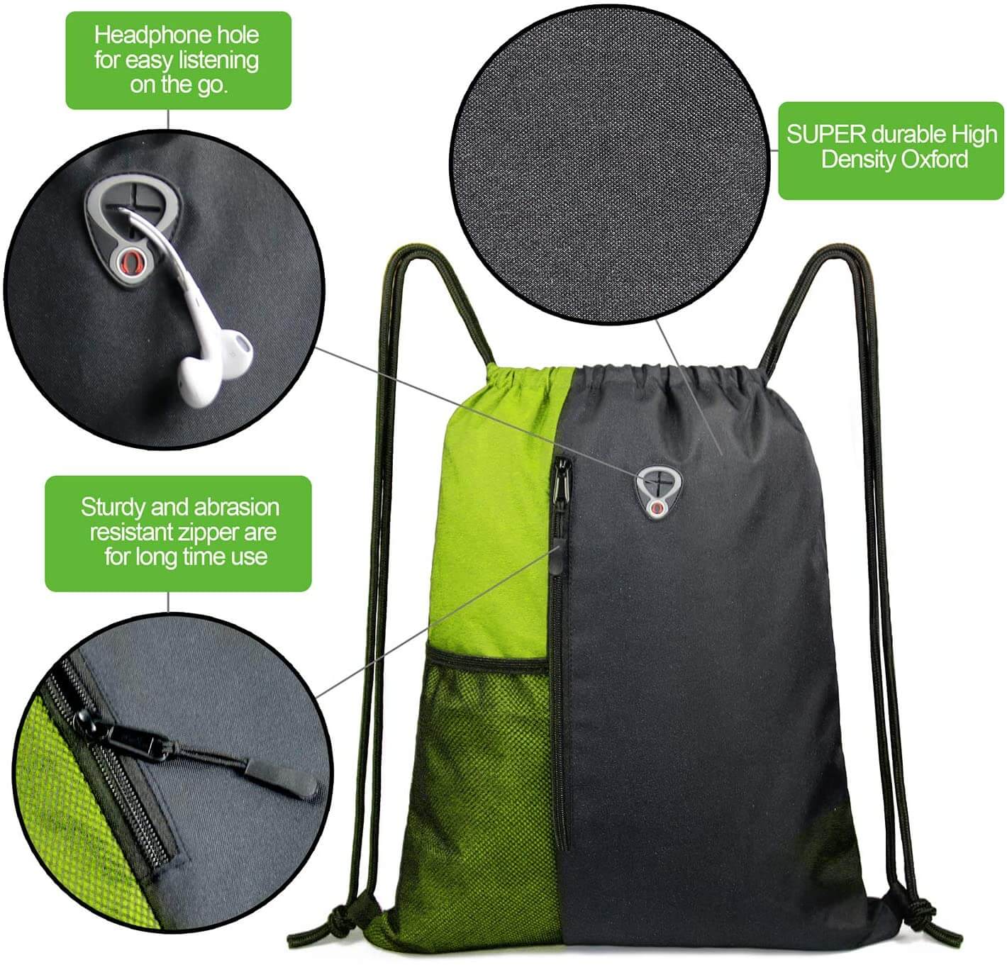 Waterproof Lightweight Drawstring Bags