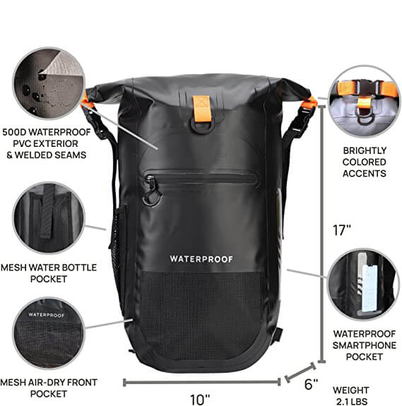 Waterproof Roll-top Dry Backpacks