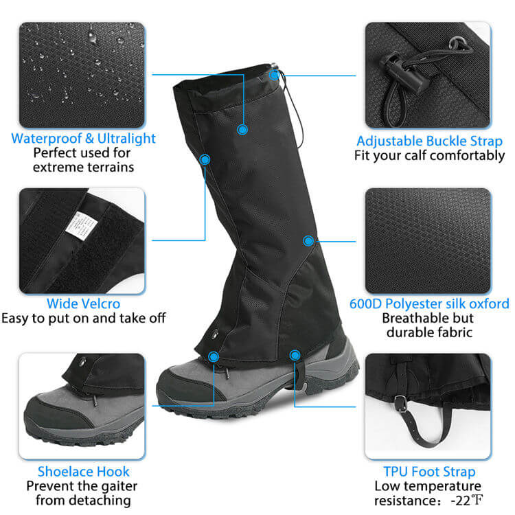 Adjustable Snow Boot Gaiters