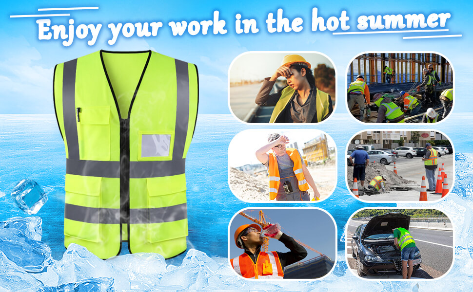 Reflective Ice Safety Pack Vests