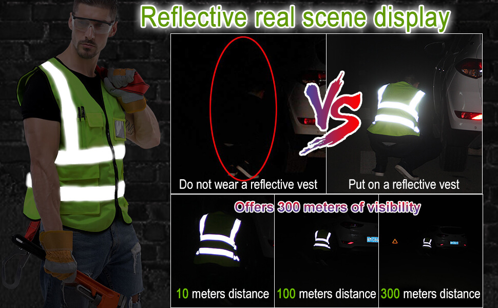 Reflective Ice Safety Pack Vests