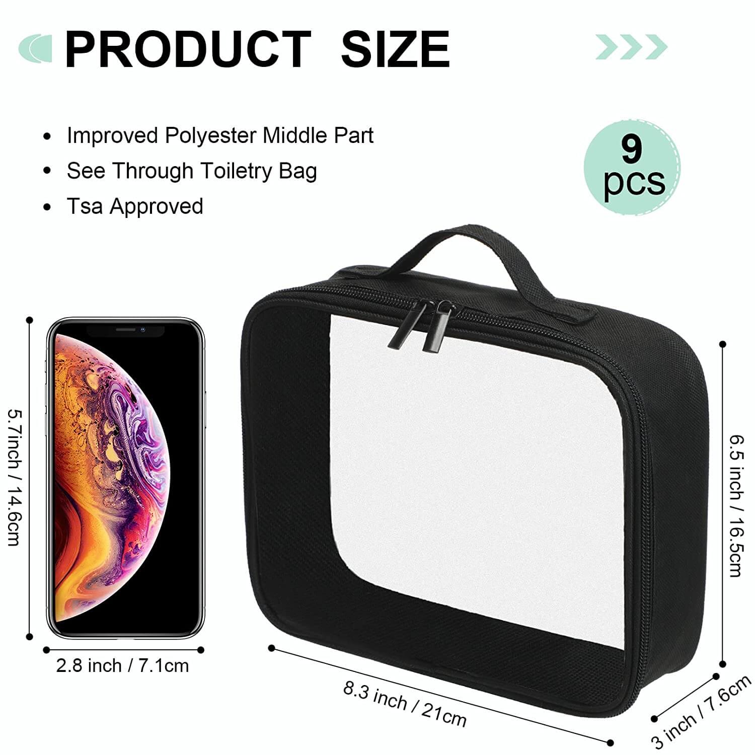 Portable Clear Cosmetics Bags