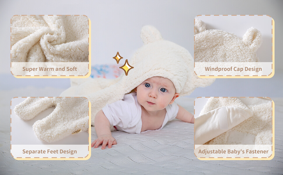 Cute Baby Plush Sleeping Blankets