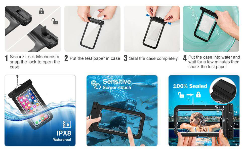 Waterproof IPX8 Phone Cases