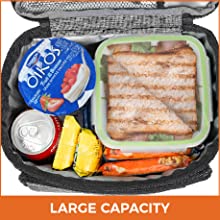 Insulated Dual Compartment Cooler Bags