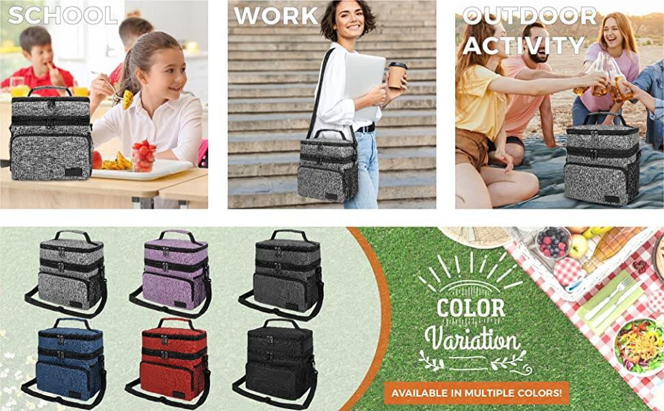 Leakproof Insulated Lunch Tote Bags