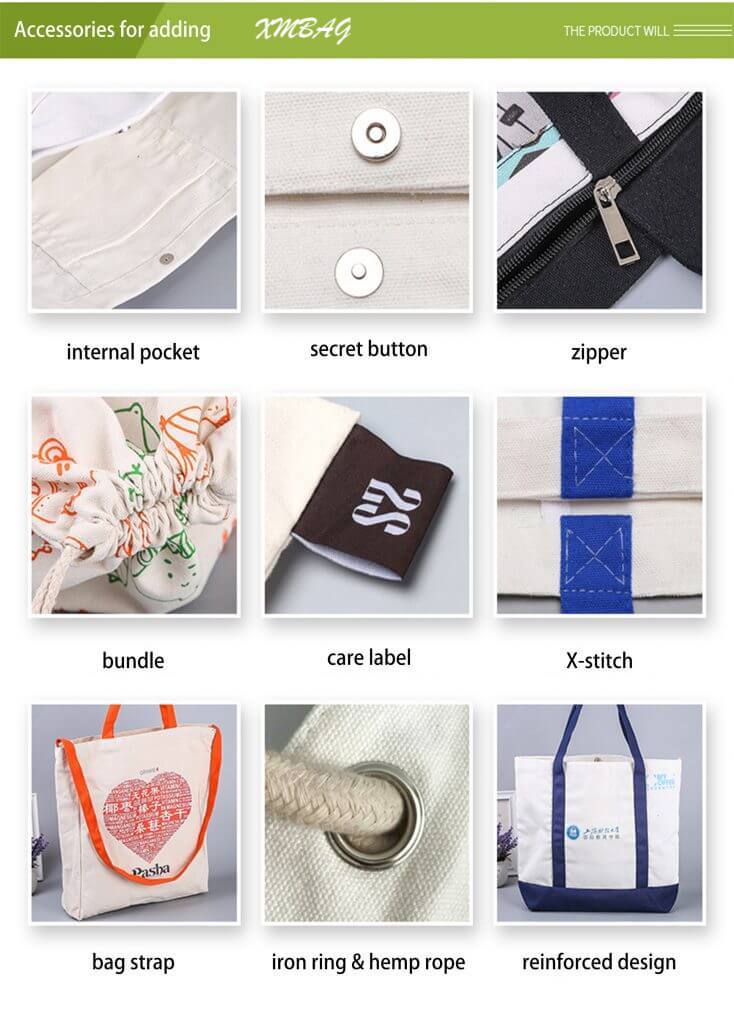 Accessories for Cotton Bags 