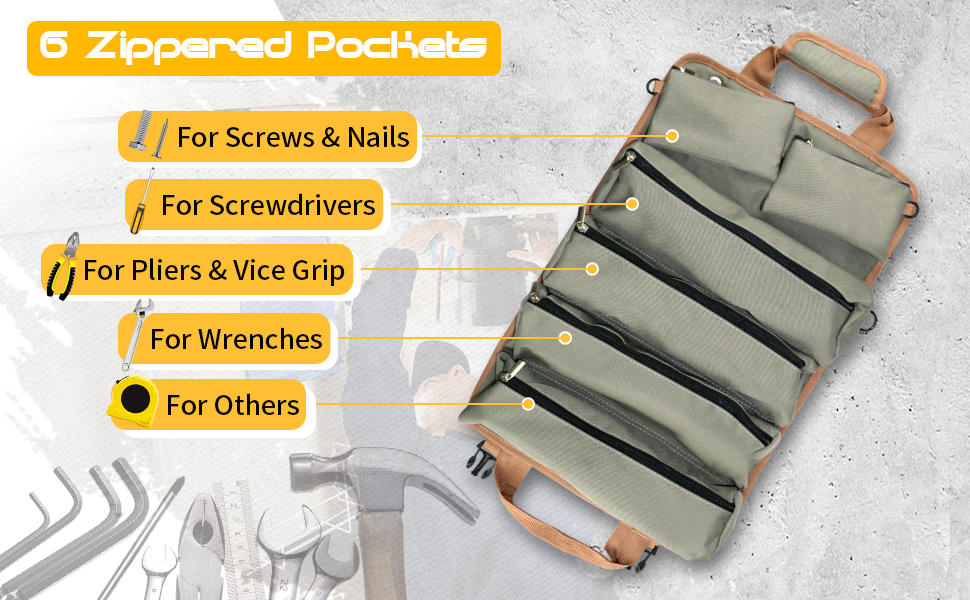 DIY tool bag organizers