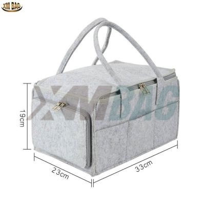 Outdoor Cotton Fabric Water Repellent Baby Diaper Caddy Organizer