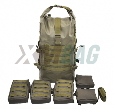 PVC Tarpaulin Waterproof Roll-top Military Tactical Backpacks