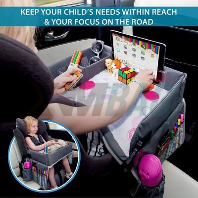 Polyester/PVC Waterproof Children's Car Trays with Tablet Holders