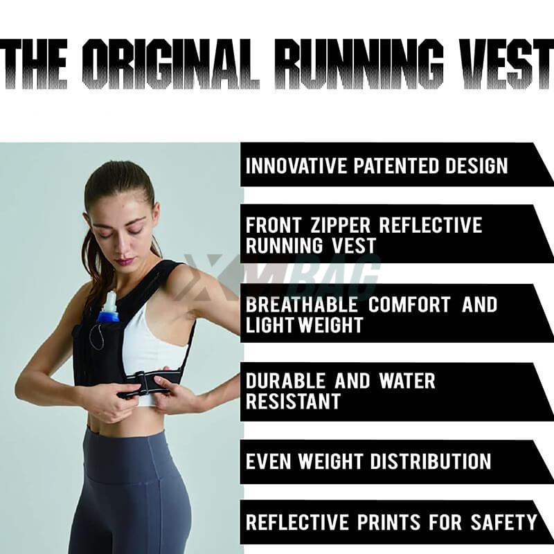 Reflective Running Vest Chest Phone Holders