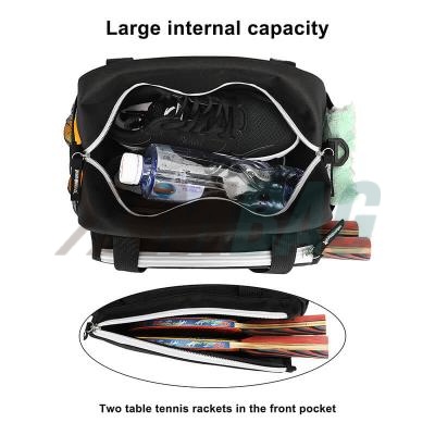 Polyester Waterproof Pickleball Tote Bags with Dual Racket Holders