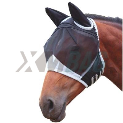 Nylon Fine Mesh Horse Fly Masks with Ears and Removeable Long Nose