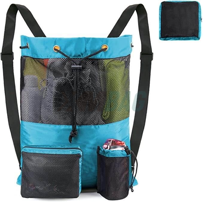 Waterproof Drawstring Mesh Backpack