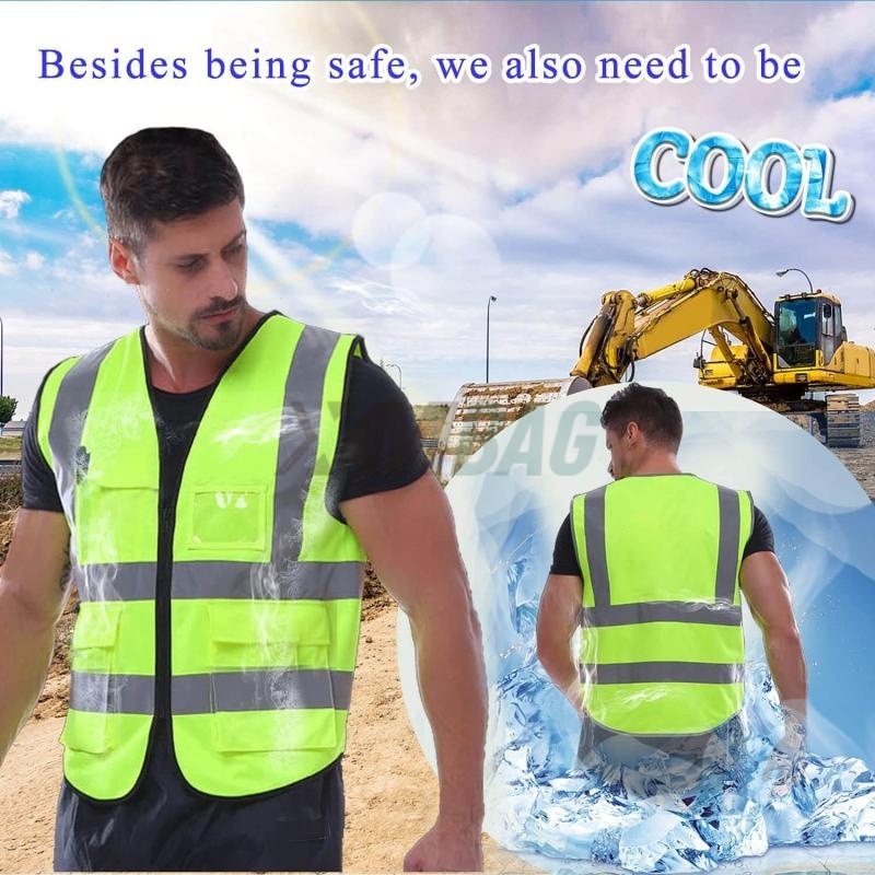 Reflective Cooling Safety Pack Vests