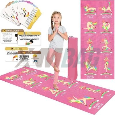 PVC Kids Fun Non-slip Yoga Exercise Mat Sets